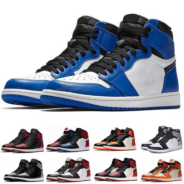 

new 1 travis scotts jumpman 1s crimson tint men women og high basketball shoes unc fearless first class flight green trainers tq03, Black;brown