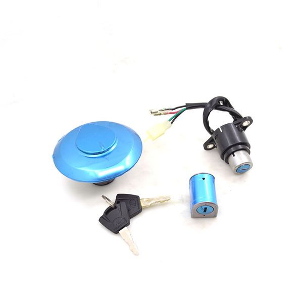

motorcycle ignition switch lock+fuel gas tank cap cover lock+steering lock set for honda cm125 cm 125 spare parts