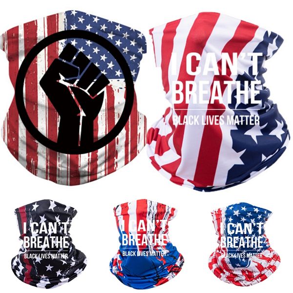 

i cant breathesunscreen headgear scarves summer outdoor magic scarves riding mask black lives matter parade scarves anti dust party masks rr, Blue;black
