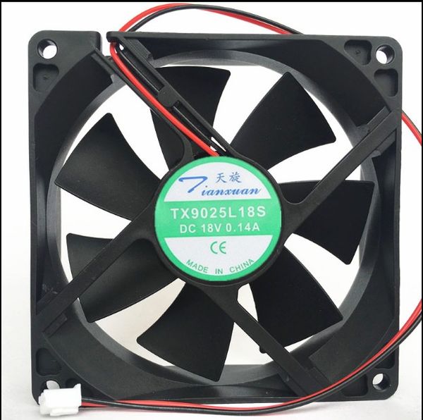 

brand new tx9025l18s dc 18v 0.14a 9cm 9025 refrigerator thermostat cabinet cooling fan ing