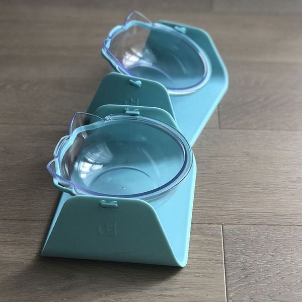 

15 degree adjustable pet feeder bowl dog cat adjustable feed bowl waterer feeding food pet dog dish feeders tableware