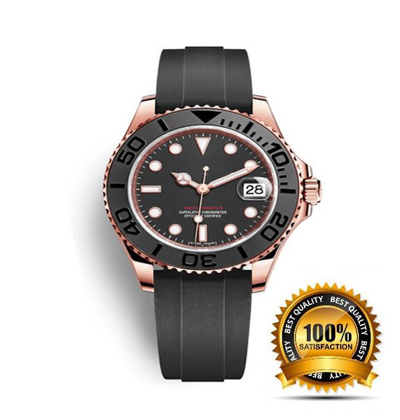 

бутик деловой моды яхтенной миши каучуковый ремешок сталь 40mm нержавеющая автоматическое движение механически ежедневно водонепроницаемые ч, Slivery;brown