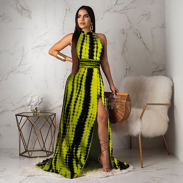 

женщины без рукавов холтер шеи богемия длинное платье макси летняя пляжная вечеринка сарафан, Blue;gray