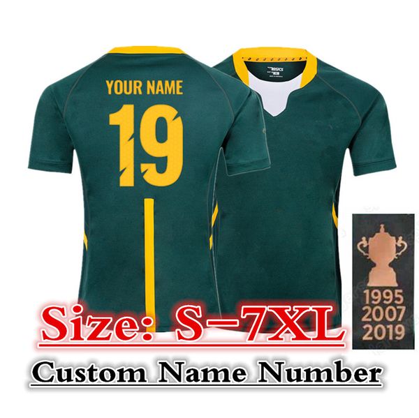 

south africa rugby rwc 2019 champion home jersey size s-7xl print custom names and numbers ing, Black