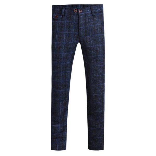 

cloudstyle 2017 fashion plus size 6xl stripe suit pants men plaid autumn winter casual slim fit thicken trousers, White;black