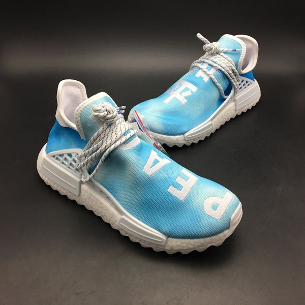 

Originals Human Race Hu Chinese Elements Peace Design Mens Womens Green Running Shoe Upper Fashion Designer Trainer Sport Sneaker