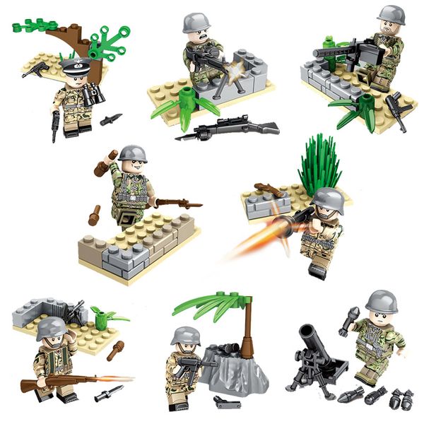 

Educational WW2 The Battle of Berlin German Army Building Block Mini Toy Figure World War II Military Brick Set