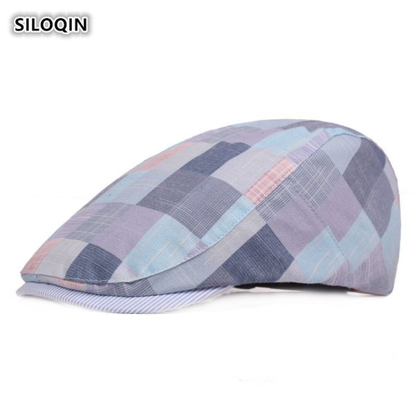 

siloqin snapback adjustable size trend woman's berets summer leisure tourism outdoor motion mountaineering tongue cap casquette, Blue;gray
