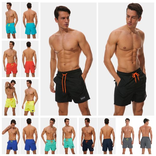

2019 beach pants quick-drying pants four points shorts breathable waterproof sports casual shorts men, support mixed batch, White;black