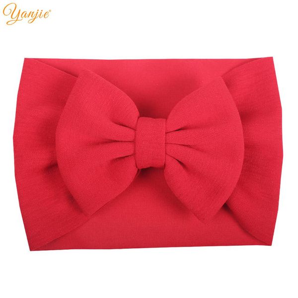 

messy vend hair bow 2020 new fabric knot bow turban spring 5'' big hair bow girls headband headwrap for kids hair accessories hot