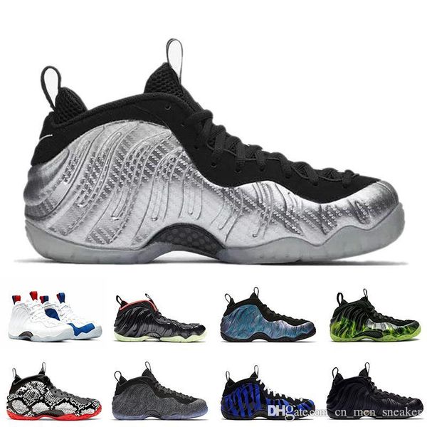 

silver penny hardaway men basketball shoes foam one vandalized memphis tigers olympic og royal cny eggplant mens trainers sports sneakers, White;red