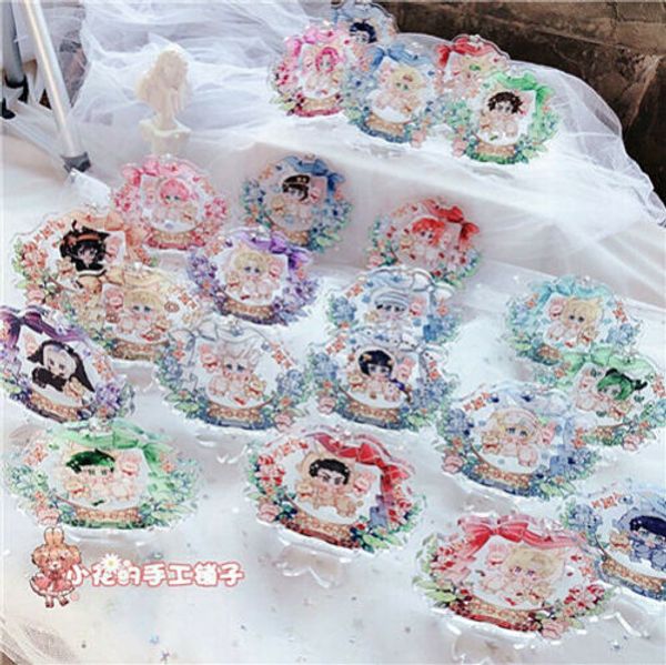 

cosmile jojos bizarre adventure giorno giovanna jotaro kakyoin acrylic keychain creat limited fashion creative new hot, Silver