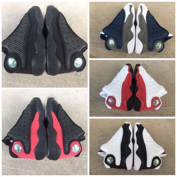 

2019 Cheap 13s Black Cats Toddler sneakers bred Flint Kids Basketball Shoes Infant 13 big boy & Girl Children Trainers With Box