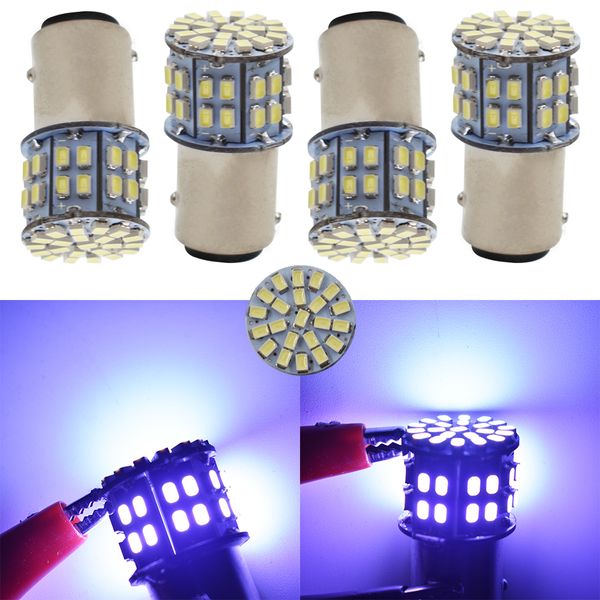

4x 6000k white 1157 bay15d 50-smd led tail sbrake light bulbs 7528 12v