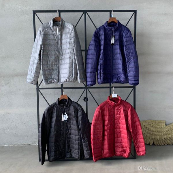 

роскошная куртка утепленная мужчины женщины классический повседневный пуховик пальто мужские открытый теплый перо зимняя куртка doudoune hom, Black