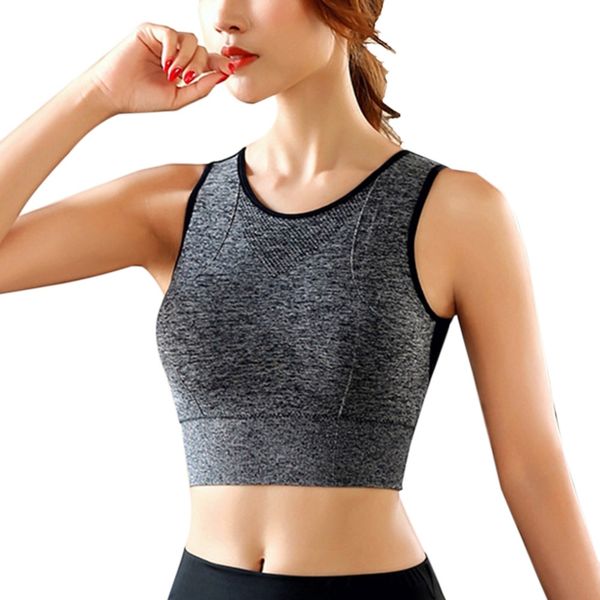 

s//l/xl women sport bra fitness high impact sports bra with removable cups workout yoga back cutout activewear, White;red