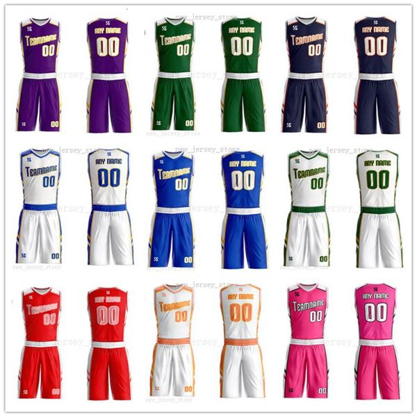 

customize any name any number man women lady youth kids boys basketball jerseys sport shirts as the pictures you offer zz0137, Black;red