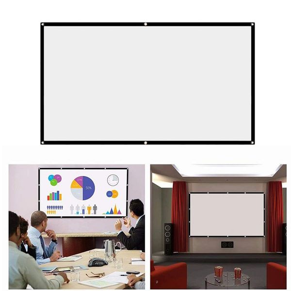 

16:9 hd projection screen home theater movie projector screens indoor office