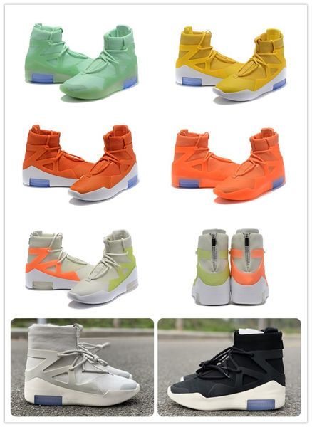

air fear of god 1 boots fashion designer shoes fog 1 outdoor athletics yellow orange black grey zoom sneakers size 5-12 ment