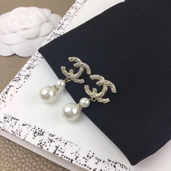 

2020 luxurious quality punk earring with pearl for women and mother wedding jewelry gift ps421, Silver