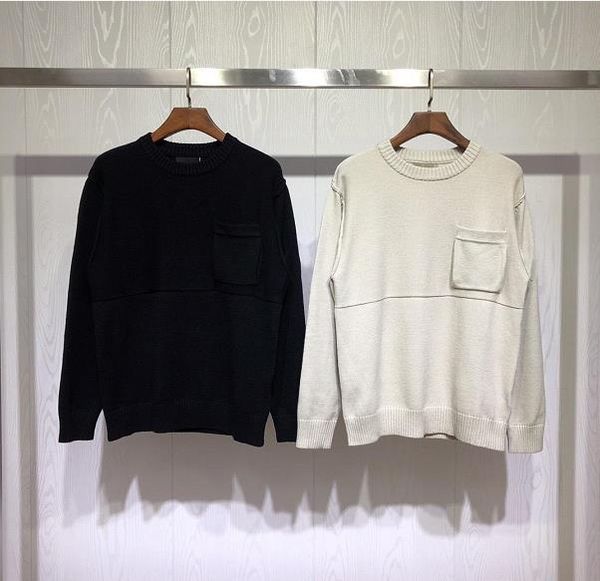 

new mens sweatshirt men and women couple casual sweater ghost series stitching pocket pullover sweater autumn and winter new, White;black