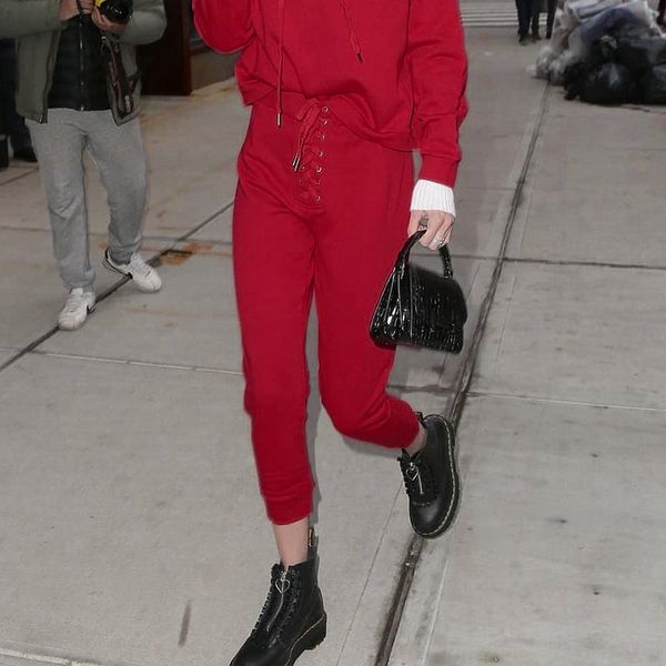 

2018. твердый вскользь узелок женщина шаровары высокой талии лето трениках красный капри, Black;white