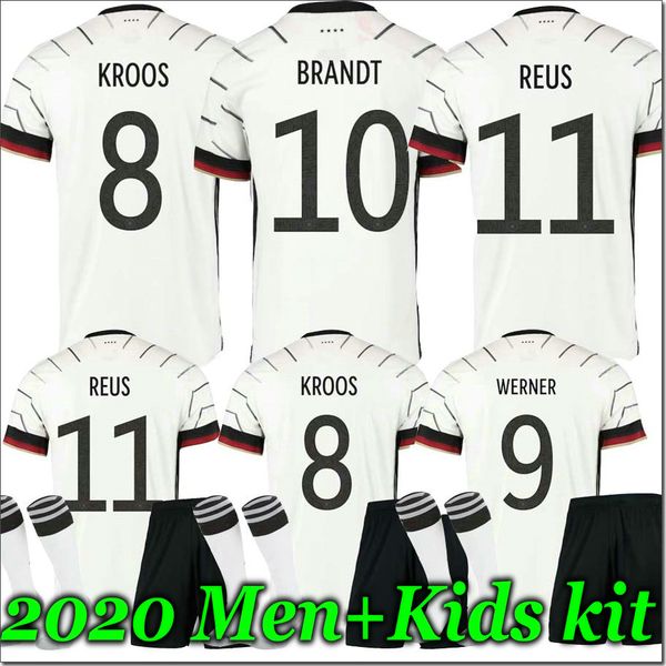 

men + kids germany euro 2020 soccer jerseys home away kit set hummels kroos draxler gotze reus muller kimmich football shirt uniforms, Black;yellow