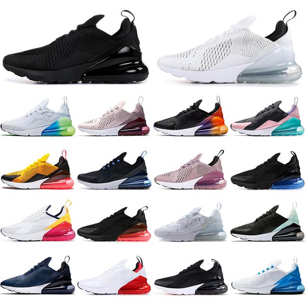 

designer breathable air max 270 react black dot navy blue men women for running shoes sports sneaker mens trainers