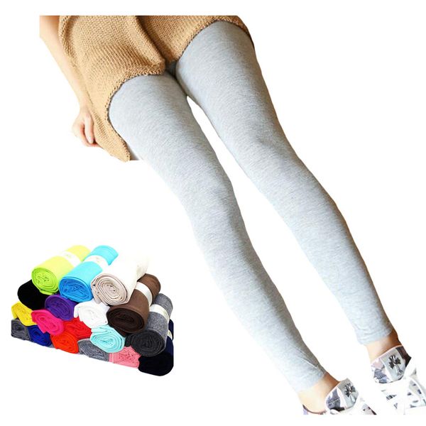 

yrrety leggins fashion autumn modal leggings women jeggings thin candy color trousers casual legging breathable new high quality, Black