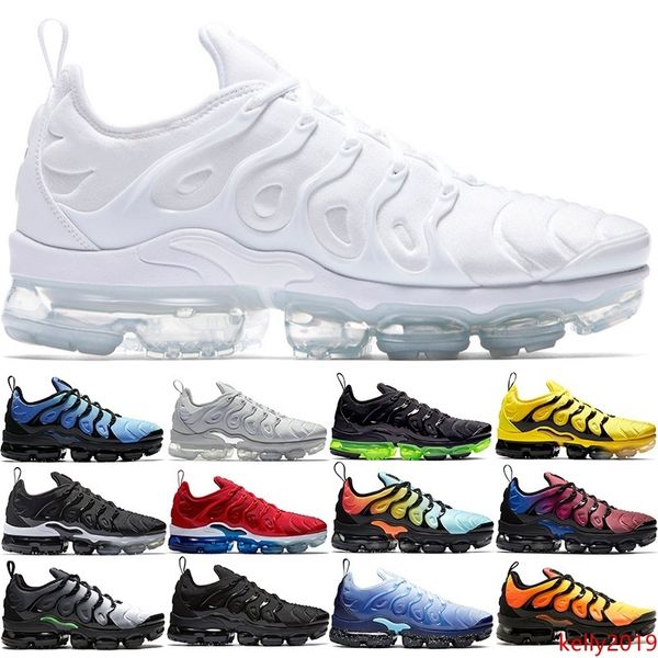 

tn running shoes plus men women sunset triple black white sunset fashion mens trainers sport sneaker size 5.5-11