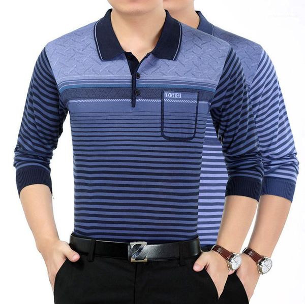 

fashion loose pocket buttons mens sweaters casual lapel neck males clothing striped panelled mens designer sweaters, White;black