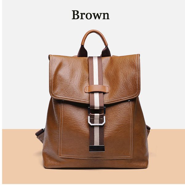 

женская мода рюкзак глава бык кожа школа ноутбук сумка сумки