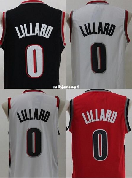 

2016 new men's 0 lillard jersey,white black red color size s~xxl basketball jerseys,100% stitched basketball jersey ncaa college, Black;blue