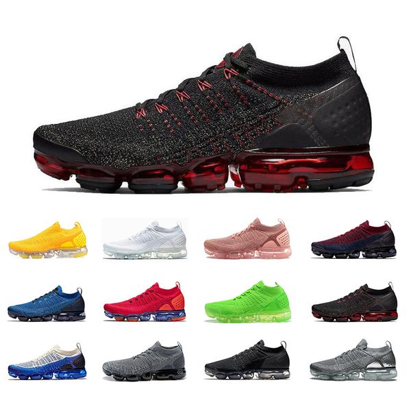 

nike air vapormax 2.0 мужчина женщины бег обуви top черного качества многоцветных tiger фуксия ржавчина розовой водородной була спорта на от