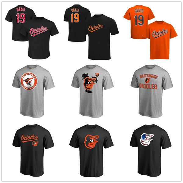 

Baltimore 19 Chris Davis Orioles 8 Cal Ripken Jr.T-shirts Baseball jersey Mens graphic tees Fans Tops printed Logos With short sleeves
