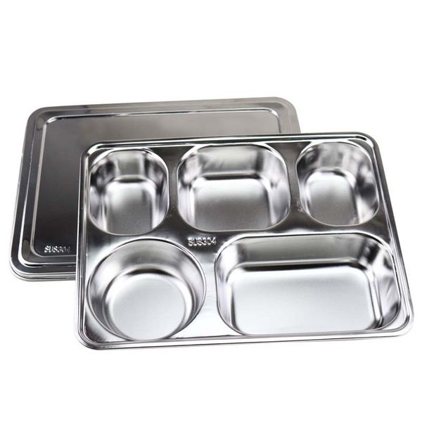 

нержавеющая сталь блюда латы разделенного прямоугольник student обед tray metal student обед tray школа кухонные принадлежности