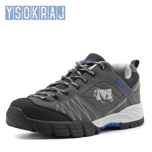 

ysokraj new men climbing shoes non slip hiking shoes for men waterproof trekking sneakers man fishing camping hunting