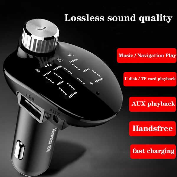 

car mp3 bluetooth player aux receiver fm transmitter multifunctional car charger accessories xz-111