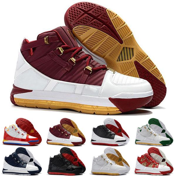 

2020 новый оригинальный сверхчеловек процентного пункта домой швсм сбросьте темно-звезду леброн 3 superbron открытых баскетбольной обуви, Black