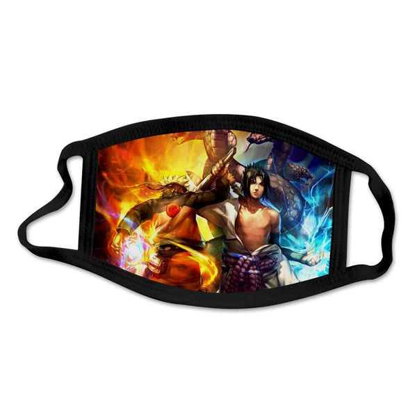 

fashion naruto 3d mask harajuku hip hop cosplay naruto 3d print streetwear half face mask csaual washable mask muwru