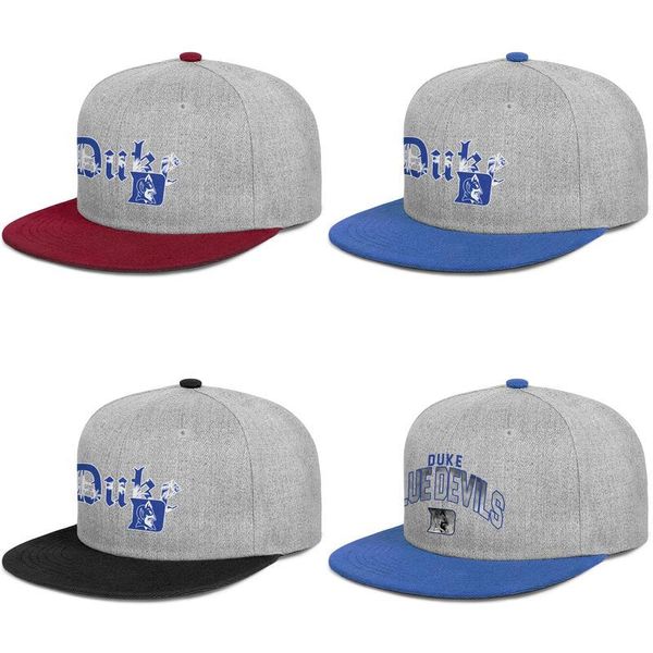 

duke blue devils basketball core smoke logo for men and women flat edge baseball adjustable cap custom design your own team hats coconut, Blue;gray