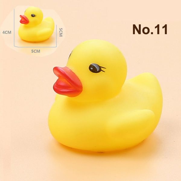 

100pcs big size baby shower toys squeaky rubber ducks swimming pool floating animal shape water toys for children