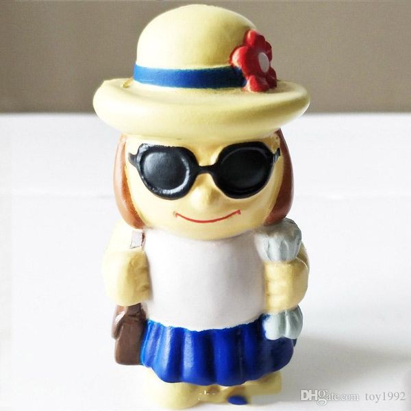 

squishy toy little girl character cartoon image slowly rising squeezing cute mobile belt children's toy gifts
