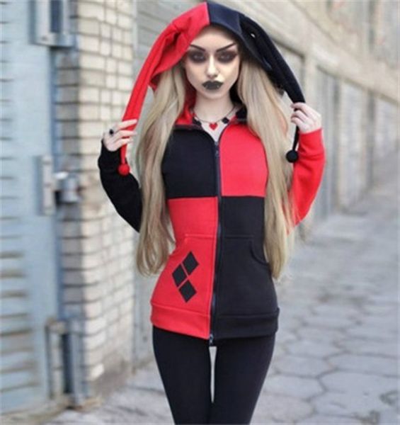 

женин hoodie оловка halloween кђѬка коплей женина new kawaii outwear, Black