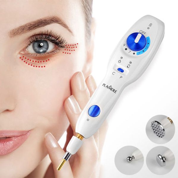 

plamere fibroblast plasma pen with 20 bending needles eyelid lift wrinkle skin lifting tightening anti-wrinkle mole remover machine