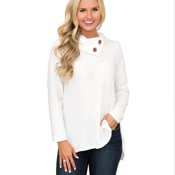 

turtleneck solid color sweater women autumn casual long sleeve pullovers winter warm clothes ladies knitted sweater, White;black