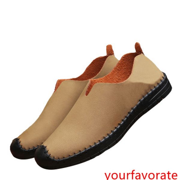 

new arrived casual shoes leather korean young 2019 new autumn trend low-laces mens shoe soft sneakers size 40-45