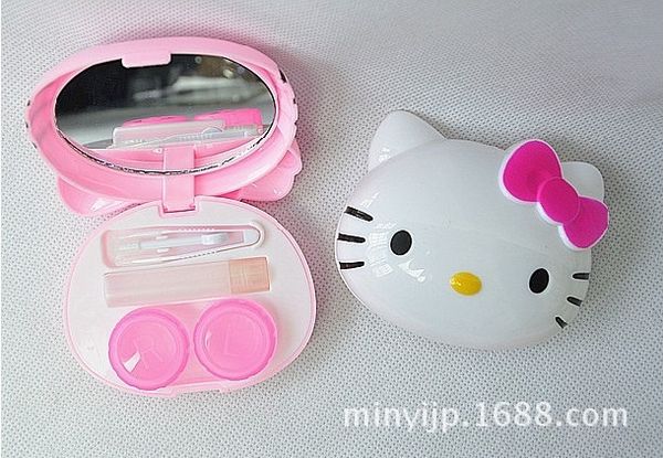 

my019kitty invisible glasses cartoon kt companion case cartoon glasses case, Blue