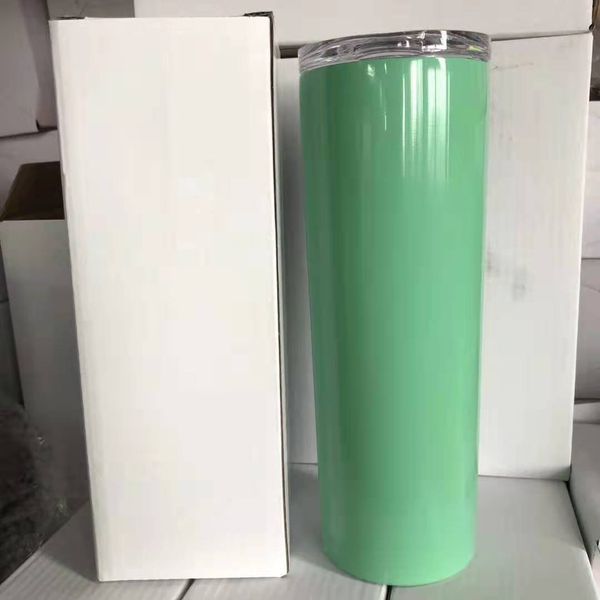 

20oz тощего массажер коробок упаковки белой коробка куб мультфильм складной коробка пользовательского размер упаковка коробка a02