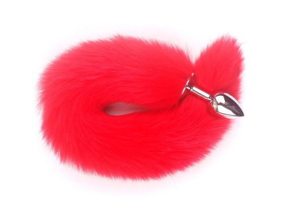 Металл перо Anal Toys Fox Tail Anal Plug Эротический анус игрушки Анальная пробка Секс игрушки для стыковой Женщины и мужчины Sexy Штекер взрослых аксессу